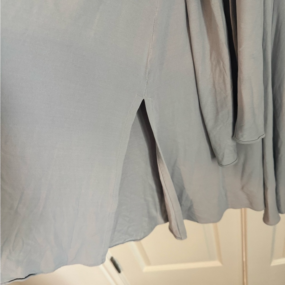 MM Lafleur Light Gray Maxi Dress with Wrap Detail - Picture 4 of 5